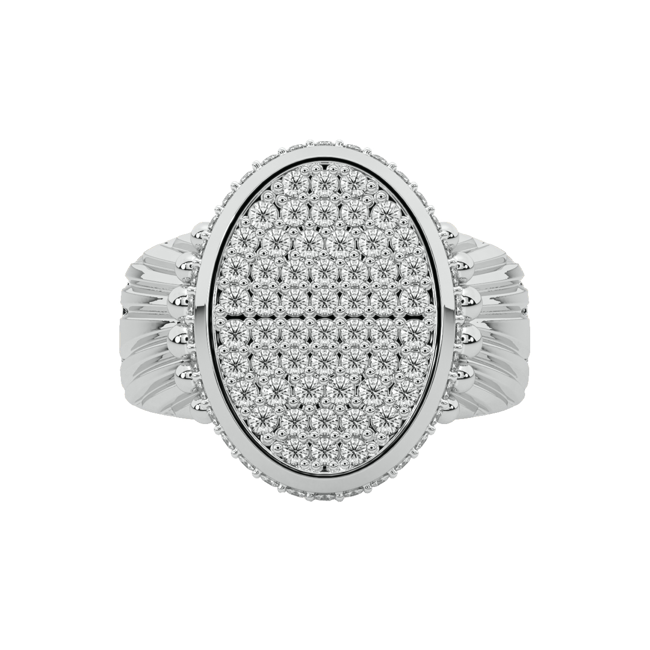 Wesley Round Diamond Ring For Men